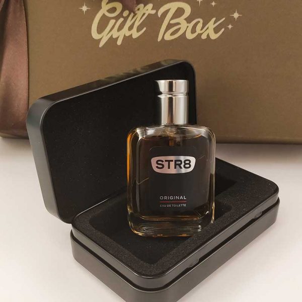 Poklon kutija Kožni novčanik i STR8 parfem box 00025-3