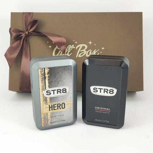 Poklon kutija Kožni novčanik i STR8 parfem box 00025-3