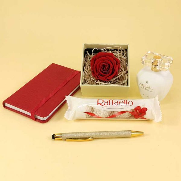Poklon kutija Crvena ruža sa parfemom box 00089-1