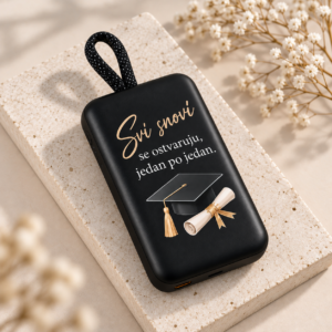 power bank sa štampom 10000 mAh personalizovani poklon za diplomiranje